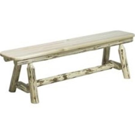 MONTANA WOODWORKS Montana Woodworks MWPSB6V Six Foot Long Plank Style Bench MWPSB6V